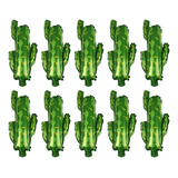 20 Piezas Diseño De Cactus De Lámina De Aluminio Globo Creat