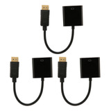 Adaptador Displayport A Dvi, 3 Unidades, 4k Hd, 1080p, Mini