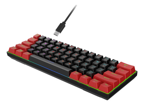 Teclado Para Juegos Pequeño 60% Teclado Mecánico Para