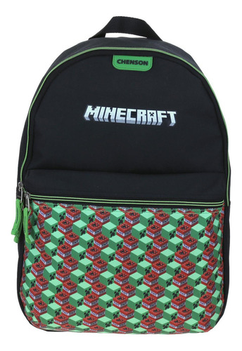 Mochila Grande Negro Chenson Minecraft Primaria Yanke