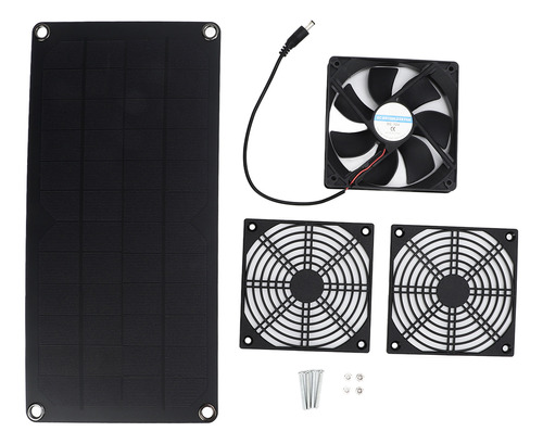Kit De Ventilador De Panel Solar, Miniventilador De Escape E