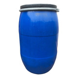 Tambor Barril Azul Tacho Plastico 120 Litros Usado Con Tapa