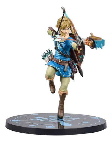 Estátua Link The Legend Of Zelda Breath Of Wind Switch 24cm