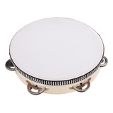 Instrumento Manual Tambourine Double Row 8 Polegadas De Perc