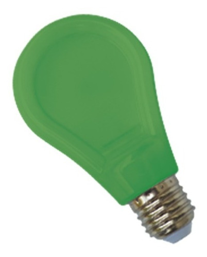 Lámpara Led Slim 9w A70 Color Verde Policarbonato E27 Tbcin