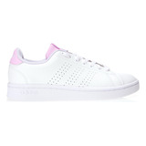 Tênis Feminino Advantage Base adidas Cor Ftwwht Ftwwht Blilil Desenho Do Tecido Liso Tamanho 35 Br