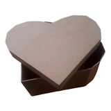 Caja Carazon Mdf 27x30 Cm (12 Pzas)  ,dulcero, Regalo