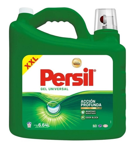 Detergente Persil Gel Color Líquido De 6.64 L