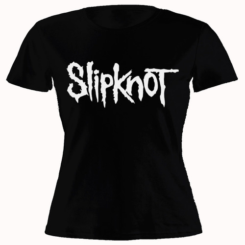 Remera Mujer Algodón Slipknot Heavy Metal Trash Rock