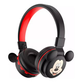 Audífono Diadema Bluetooth Mickey Mouse Nm-17 Negro