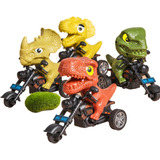 4 Dinosaurios Moto Juguetes Inercia Scooter Coche