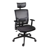 Silla De Escritorio Habana Ergonómica Negra Respaldo Alto 