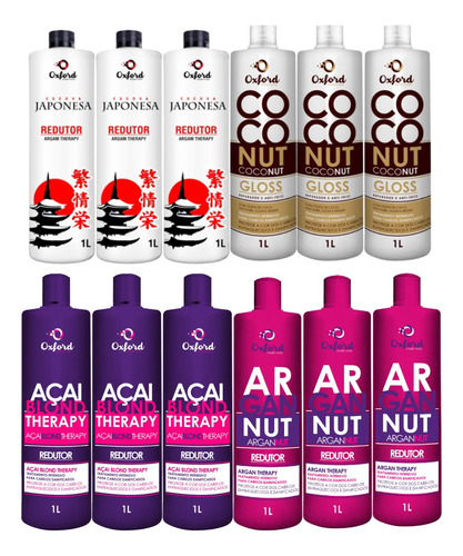 Super Combo Açai + Argan + Coconut + Japonesa Oxford 1l