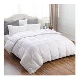 Acolchado Haussman Duvet King Diseño Liso Color Blanco De 250cm X 270cm