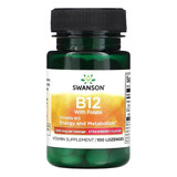 Swanson Vitamina B12 Con Folato 1000mcg 100 Caps Sfn
