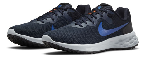 Tenis De Running En Carretera Hombre Nike Revolution 6 Azul Color Obsidiana Oscuro/negro/gris Niebla/hiperroyal Talla 25.5 Mx
