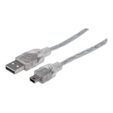 Cable Para Dispositivos Usb Mini B Manhattan 333412, 1.8m