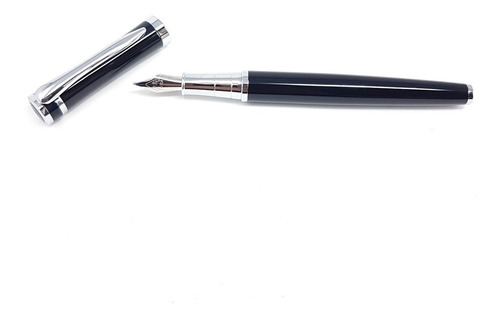 Boligrafo Pluma Fuente Black Punto M + Tinta Envio Gratis