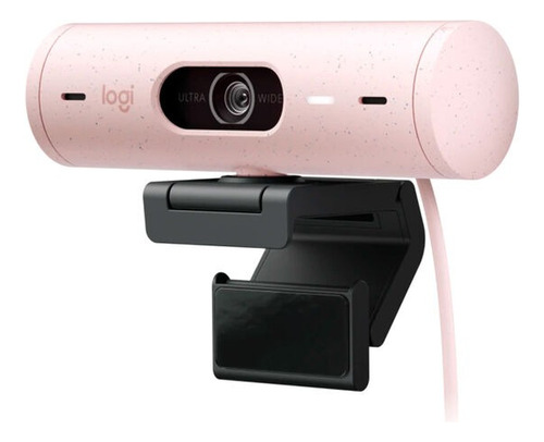 Webcam Logitech Brio 500 Fhd 1080p Hdr Rosa 960-001418