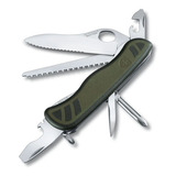 Cortaplumas Victorinox Swiss Soldier New Militar 10 Usos Color Verde