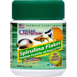 Alimento Ocean Nutrition 34g Spirulina Flakes Marino Acuario