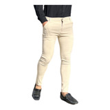 Pantalon Chupin Corte Chino Elastizado  Beige - Art. L