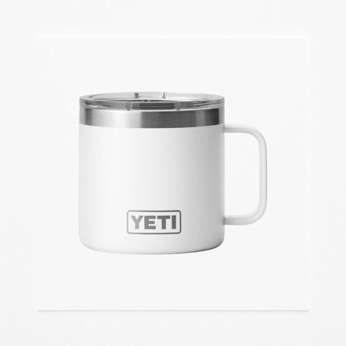 Taza Yeti 14oz, 100% Original, Color White / Blanca