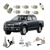 Kit Lâmpadas Super Led + Led Farol S10 2012 2013 2014