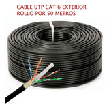 Cable Utp Cat 6 Uso Exterior X 50 Metros