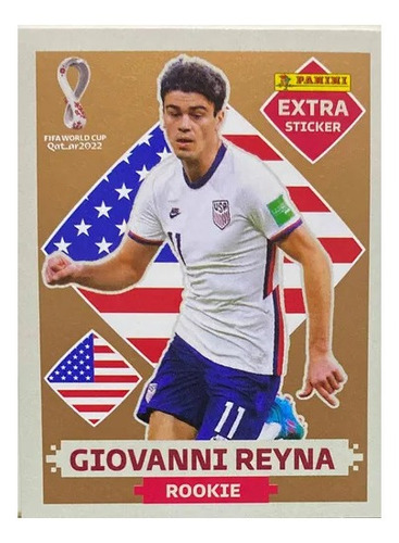 Figurinha Bronze Legend Giovanni Reyna Para Album Da Copa 