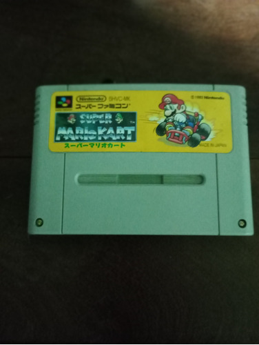 Cartucho Súper Mario Kart Snes Original Japonés Funcionando