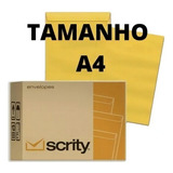 Envelope Oficio A4 Sko034 Saco Ouro Amarelo 250 Und Scrity Cor Amarelo Ouro