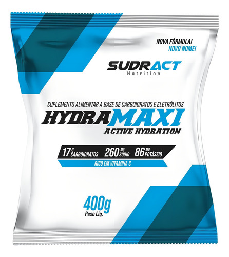 Isotônico Hydramaxi 400g - Sudract - Carbo + Eletrólitos Sabor Limão