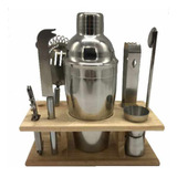 Set Cocteleria Coctelera Acero Tragos Bartender 9 Piezas