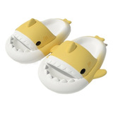 Chanclas Tiburón Amarillo Para Niños Y Niñas