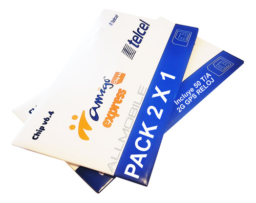 2x1 Tarjeta Simcard Telcel Habilitado 2g Gps 50 T/a Val 322