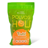 Polvos Holi Maxibolsa 650 G Con Aroma Frutal Color Naranja Durazno