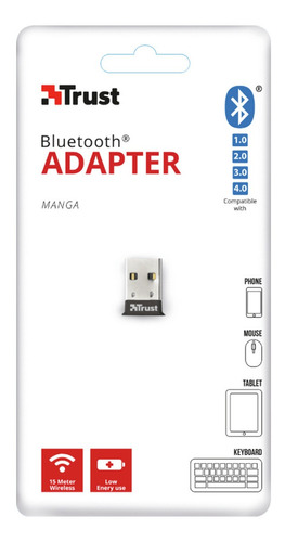 Adaptador Bluetooth 4.0 Usb Pc Notebook Smartphone Trust