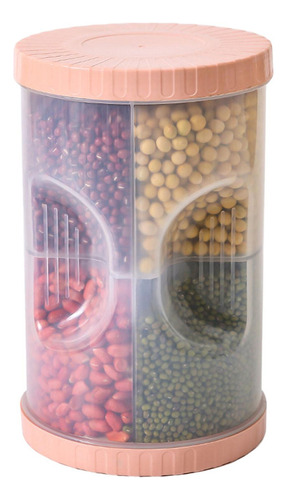 Contenedor De Grano De 2,5 L, Cubo Organizador De 4 Rejill