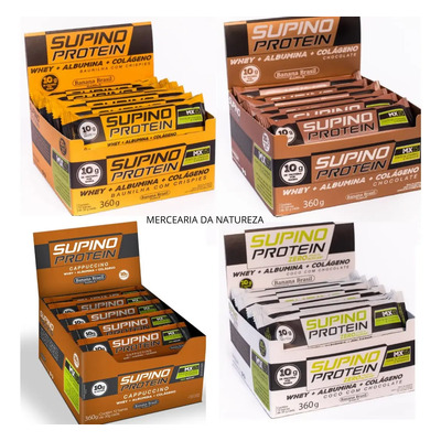 Kit 4 Barra De Proteina Supino Sortida 4x12 + Frete Grátis | Frete grátis