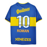 Camiseta Remera Boca Juniors Retro 2000 Riquelme Quilmes 