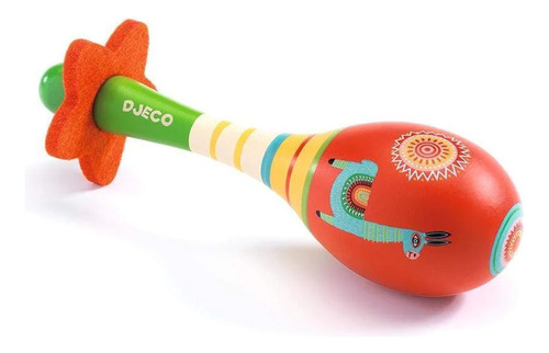 Maraca Juguete Madera Instrumento Musical Bebe Niños Djeco