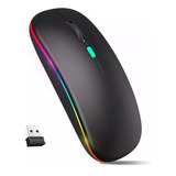 Ratón Inalámbrico 2.4g Bluetooth Recargable Portátil Mouse