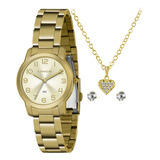 Relogio Lince Urban Feminino Analogico Lrg4700l Dourado