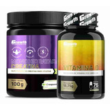 Creatina 100g Creapure + Vitamina D 75 Caps Growth