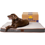 Cama Ortopédica Perro Grande, Funda Lavable, Xl, Gris