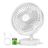 Ventilador De Escritorio Nekuya Usb Pequeño De 6.5 Pulgadas,