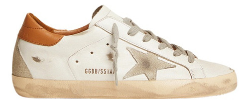 Tennis Golden Goose Super Star Blanco Con Talon Marron