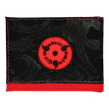 Cartera Naruto Sharingan Plegable Color Negro Sistema Métr