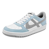 Tenis Panam 010674-0096 Blanco Azul 109-208